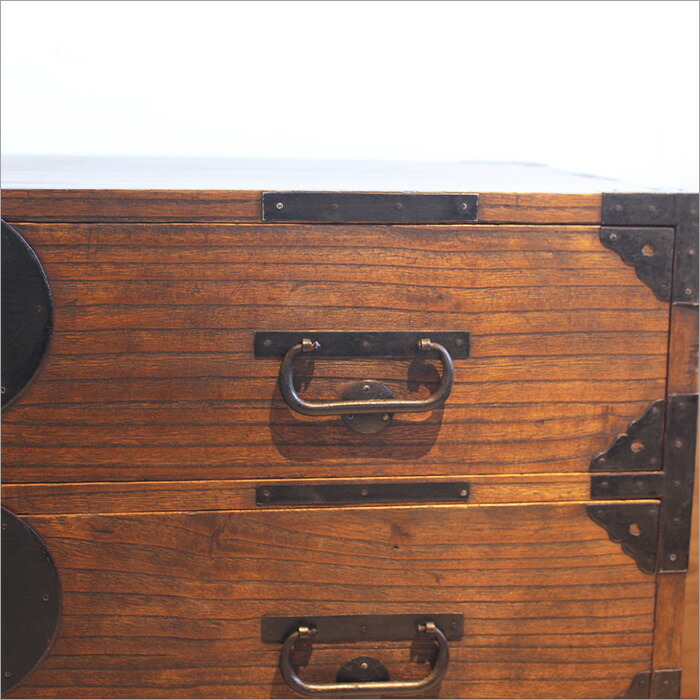 楽天市場】和箪笥 タンス 和たんす アンティーク 収納 引き出し 桐 2段