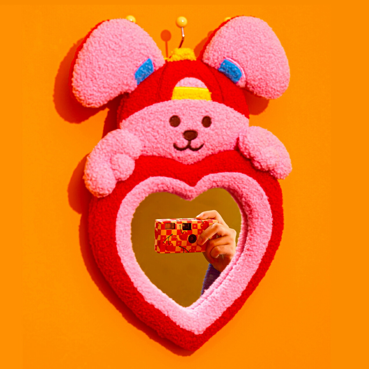 楽天市場】【wiggle wiggle 公式】 タフティングミラー 鏡 もこもこ