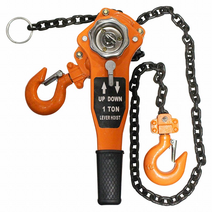 楽天市場】1.0t レバーホイスト 荷締機 レバー式 チェーン ブロック