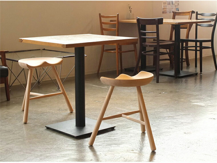 楽天市場】MILKER's chair ミルカーズチェア No.49 3本足 木製