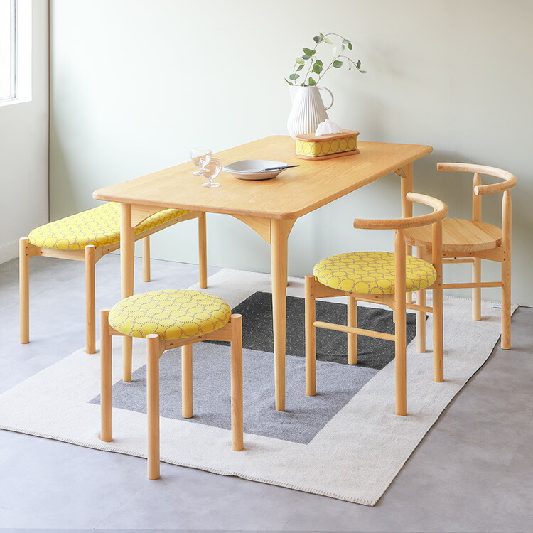 楽天市場】椅子 丸チェア ミナペルホネン リビング ダイニング デスク