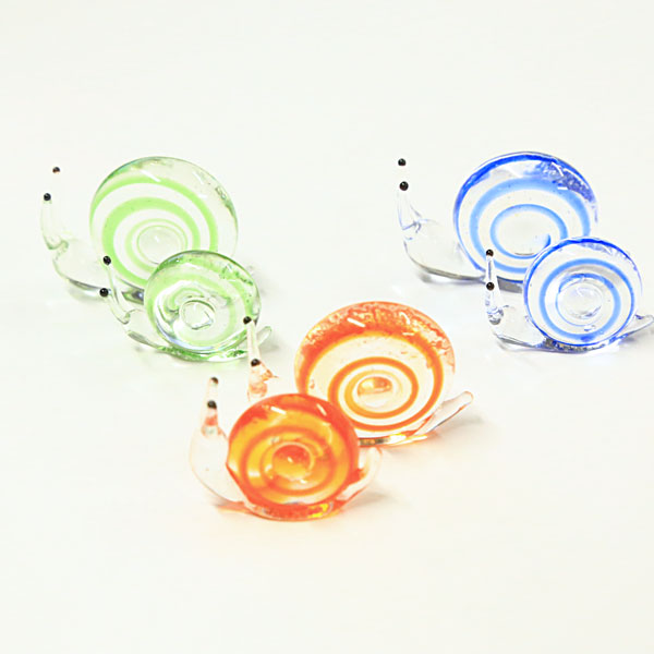 楽天市場】ガラス細工：かたつむりセット*お色選べます♪資材 : 遊恵