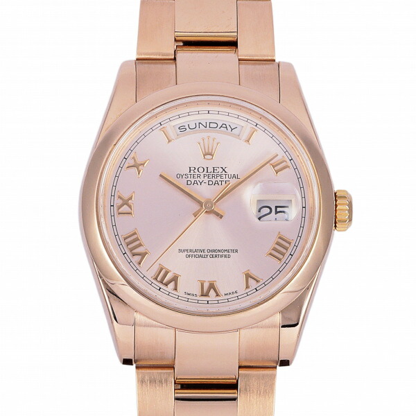 楽天市場】ロレックス ROLEX デイデイト 118205 ピンク/ローマ文字盤