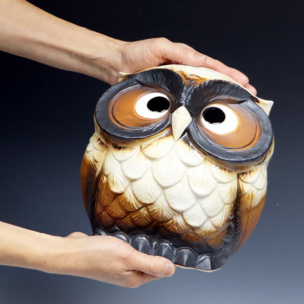 楽天市場】【ポイント10倍】信楽焼 梟 ふくろう 陶器 縁起物 かわいい
