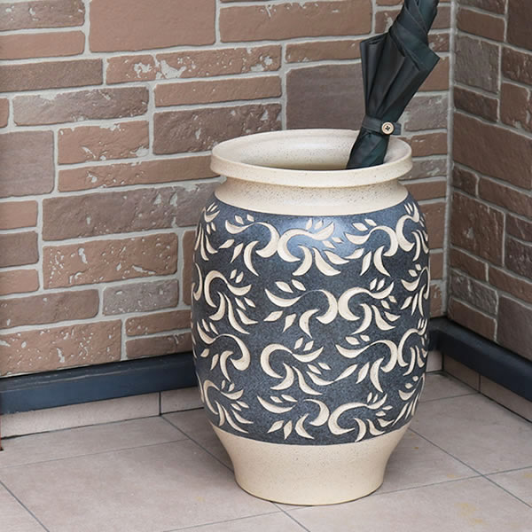 楽天市場】【ポイント10倍】傘立て 陶器傘立て 信楽焼かさたて 和風傘