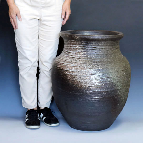 楽天市場】大壷 信楽焼 つぼ 大ツボ 陶器 つぼ 花瓶 しがらき焼き