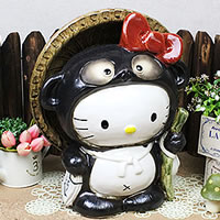 楽天市場】信楽焼 ハローキティ狸(大)信楽焼たぬき 陶器 タヌキ 置物