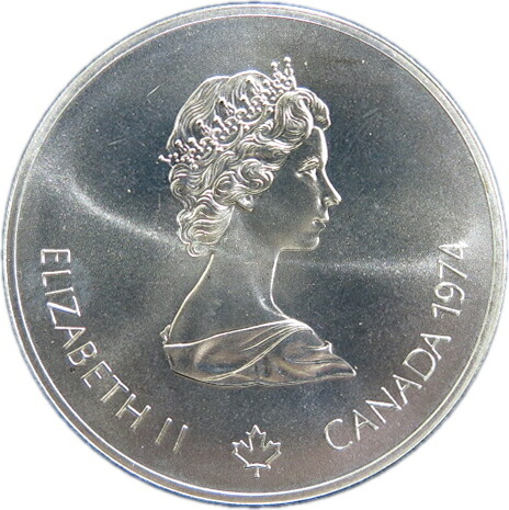 メ*ー様 1935年 カナダ 1ドル銀貨 ジョージ5世 在位25周年記念 カヌー