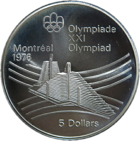 楽天市場】カナダ モントリオールオリンピック「選手村」記念5ドル銀貨