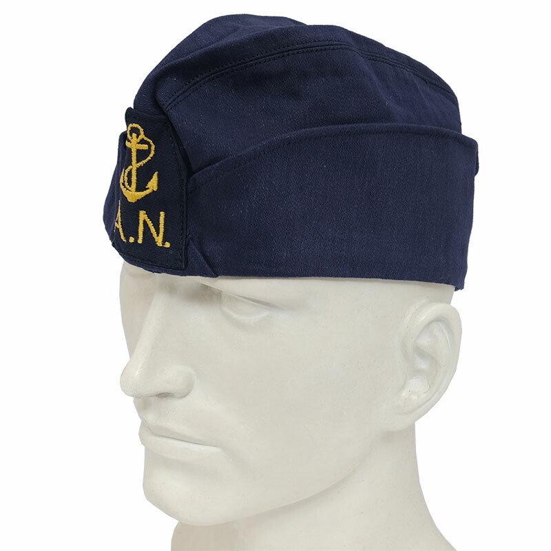 楽天市場】メール便可 イタリア軍 マリーン クルーキャップ ネイビー