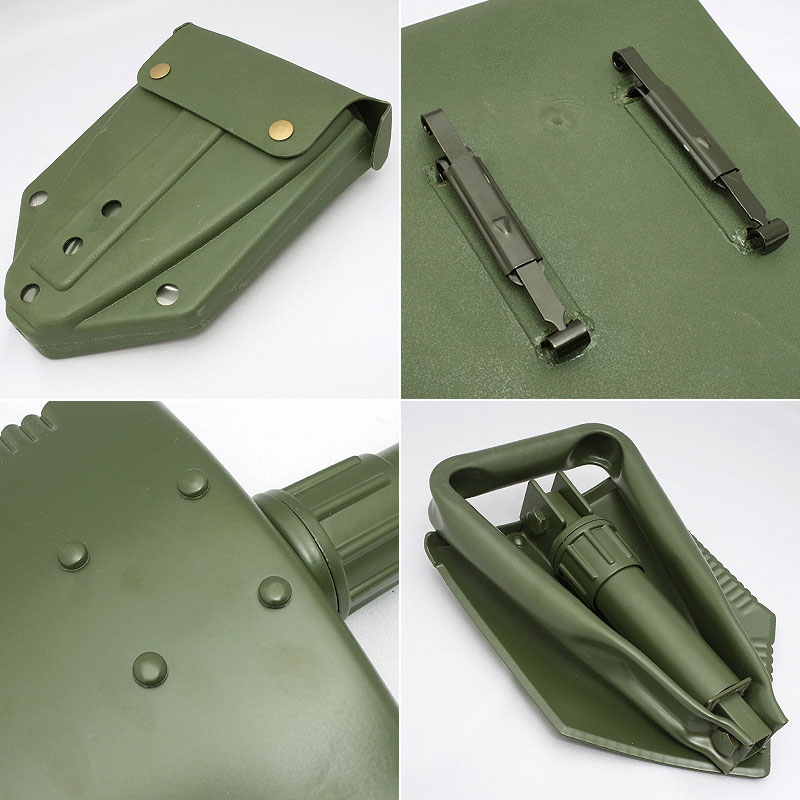 楽天市場】米軍タイプ 三つ折 スコップ ケース付き オリーブ EE391NN