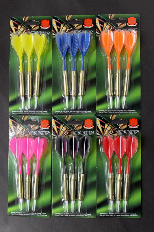 楽天市場】ダーツ売れ筋18本セット[ブラック][ピンク][ブルー