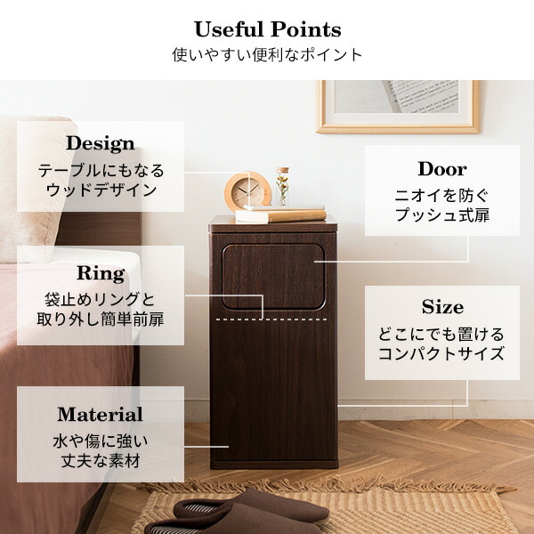 楽天市場】ゴミ箱 家具調 20L 幅25×奥行き30 高級感 木製 北欧