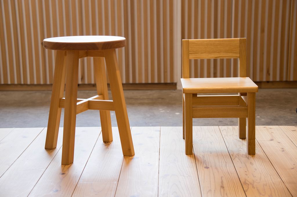 会員作品】ほぞ組みで頑丈に、スツール＆子ども椅子 – TSUBAKI LAB