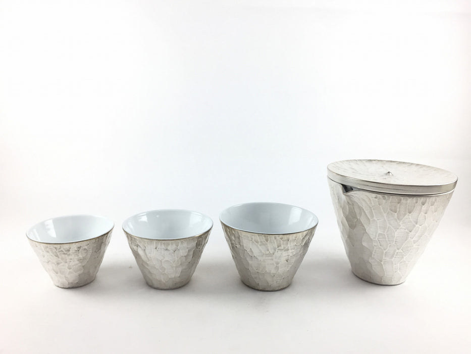 急須/ポット/酒器】本銀彩槌目K宝ひんセット 有田焼李荘窯 — 佐賀有田