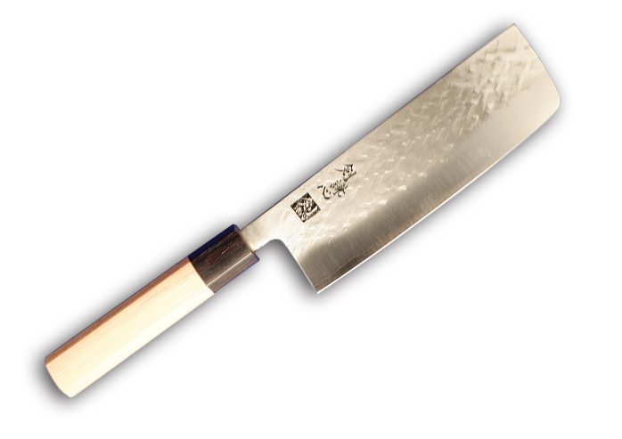 ステン槌目菜切包丁 SLD 165mm | 職人がつくる伝統の包丁「剣謙心」