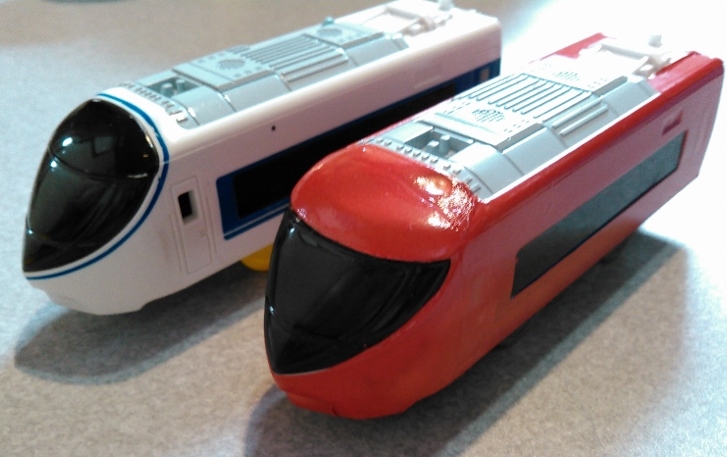 プラレール】あさぎり号371系を富士山ビュー特急風にラッピング | 鉄道