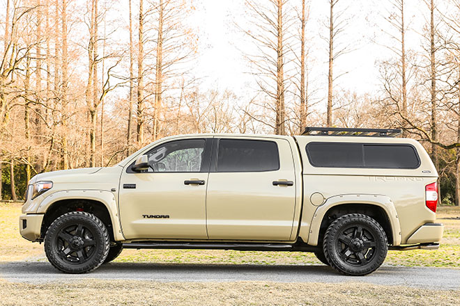 フルサイズピックアップにおいて、トヨタならではのスリークな存在感が