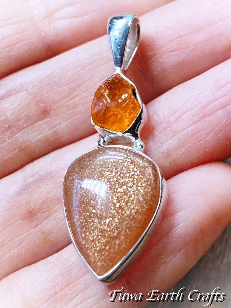 自信・行動力アップ・開運】きらきらシラー高品質サンストーン