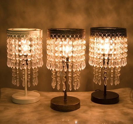 キラキラ シャンデリア 卓上照明【LED電球対応】テーブルランプ ミュゼ