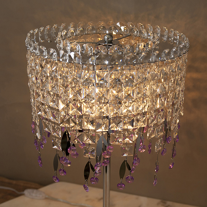 高級 クリスタル シャンデリア 卓上ランプ 照明【LED対応】テーブルランプ