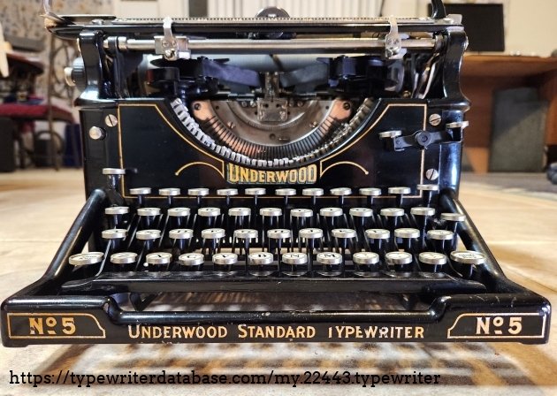 1917 Underwood 5 on the Typewriter Database