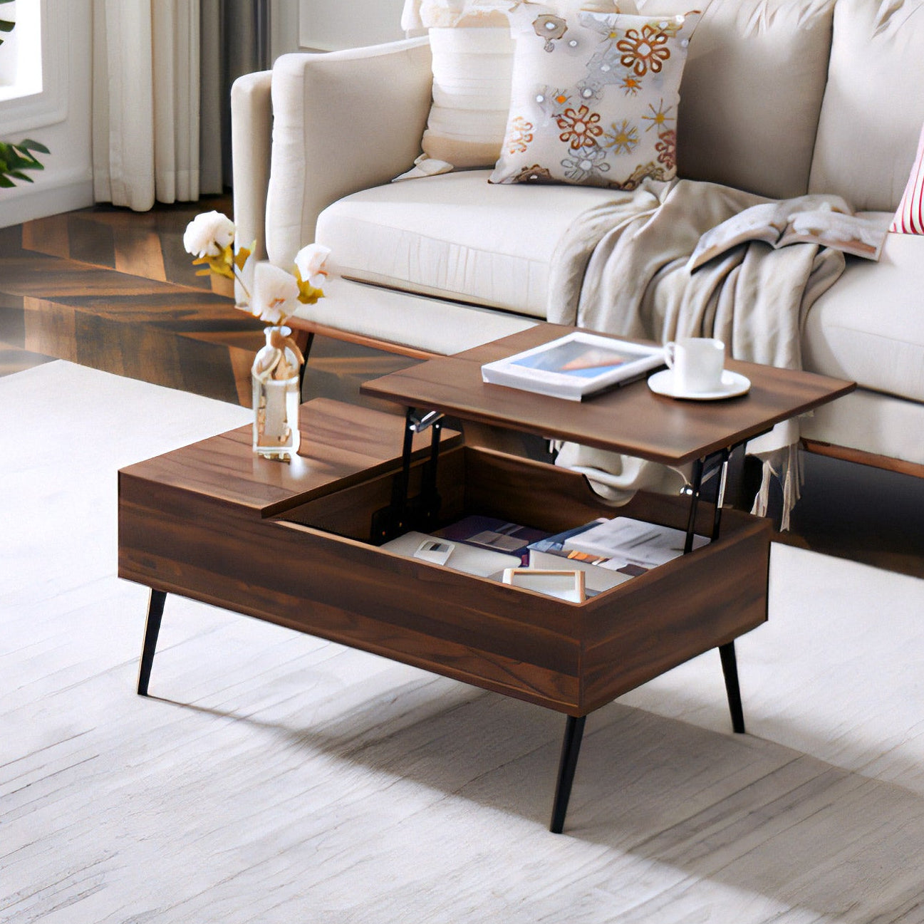 昇降テーブル 幅90 リフティングテーブル ガス圧 テレワーク デスク