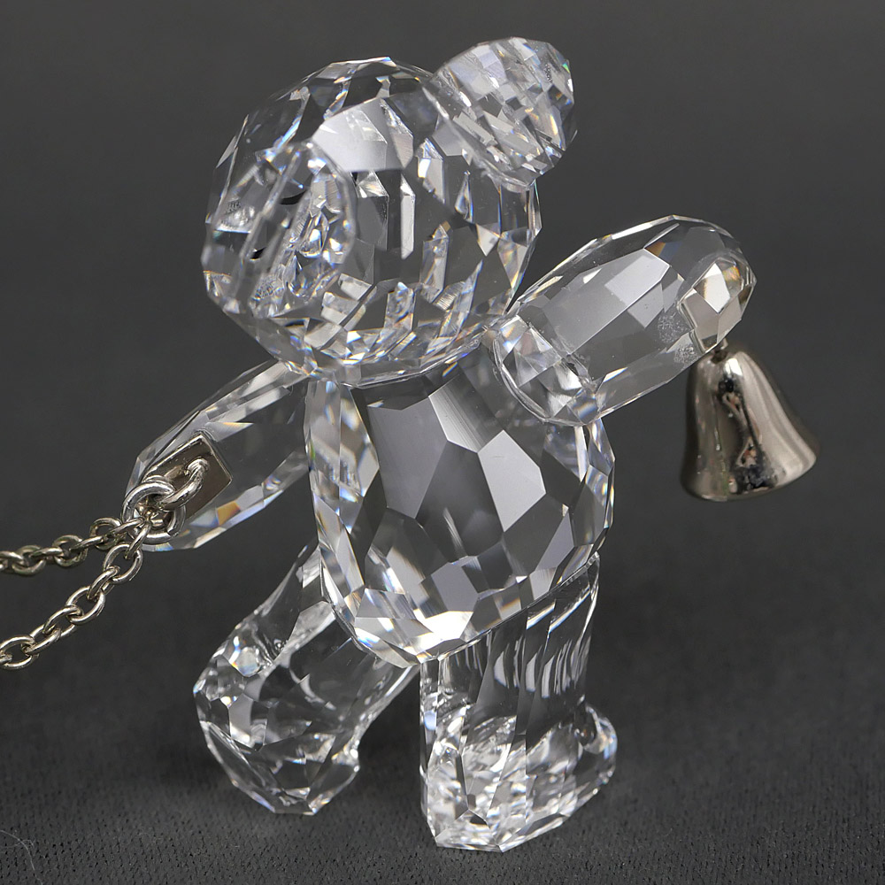 名東】【SWAROVSKI】スワロフスキー クリスタル 置物 クリスベア ソリ