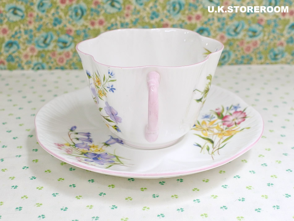 UKストアルーム SH068 Shelley シェリー ワイルドフラワー ティートリオA