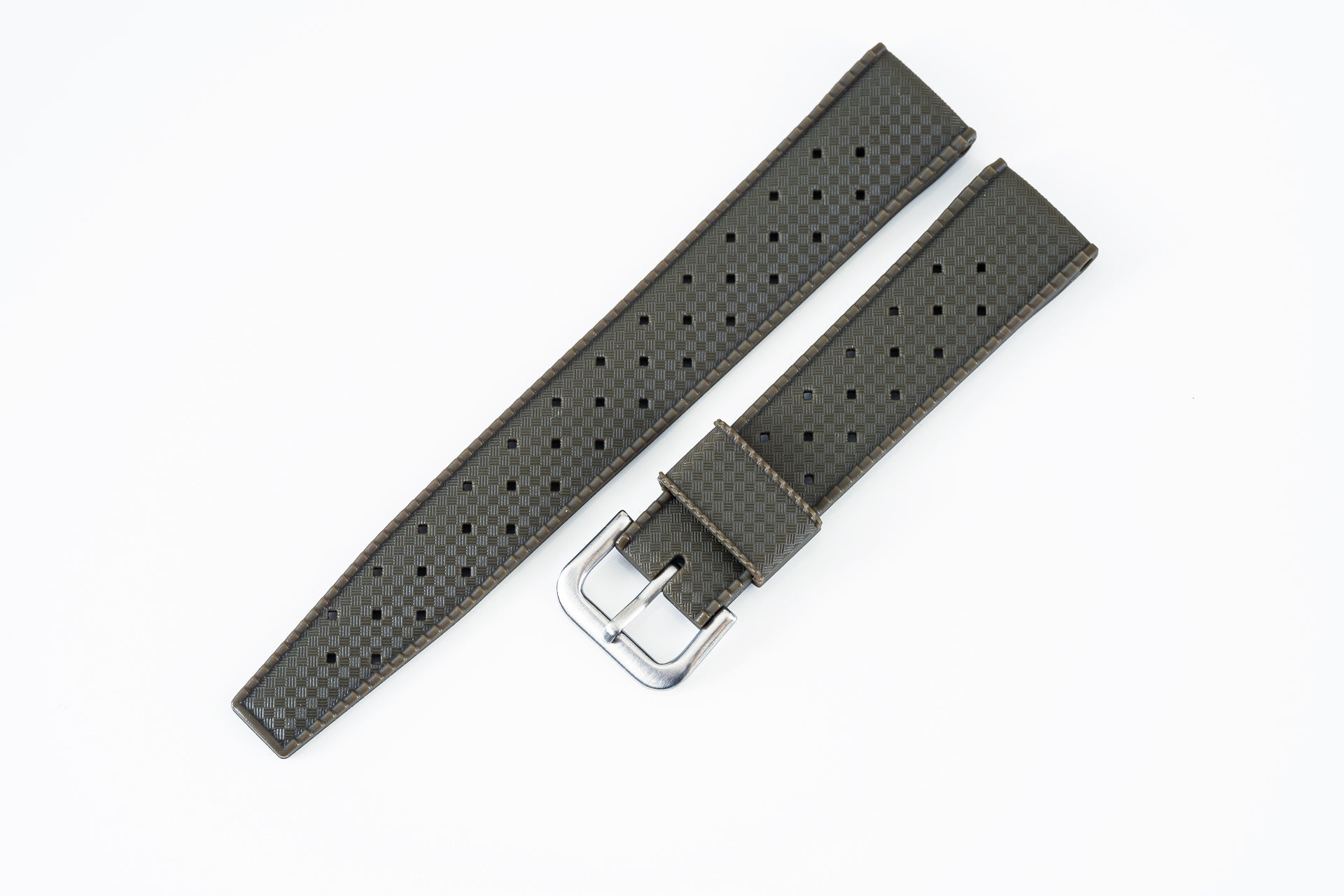 OD Green South Pacific Rubber Strap (19/20/22mm) – Uncle Straps