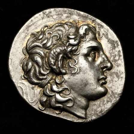 古代トラキア 297-281BC リュシマコス テトラドラクマ銀貨 裸