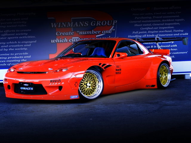 ROCKETBUNNYワイドボディ!バックマウントGTスワンウイング!FD3Sマツダ