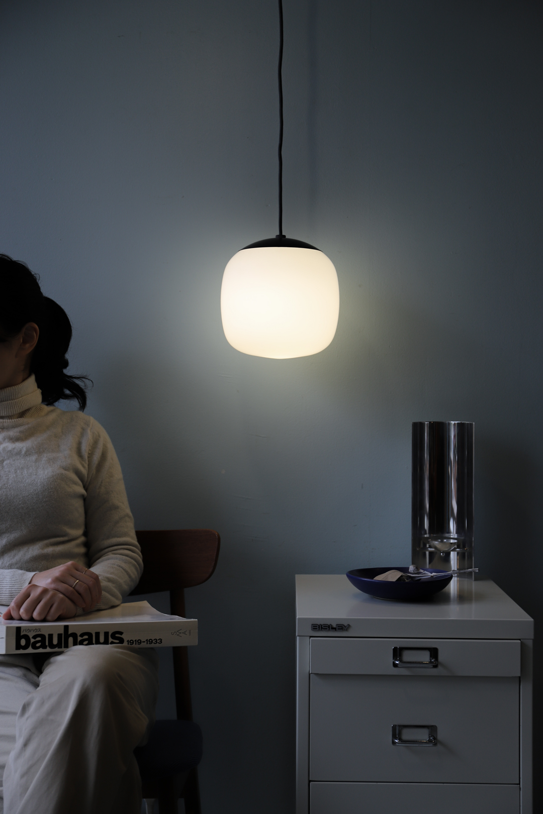 レトロ 擦りガラス ペンダントライト 照明 ジャパニーズモダン