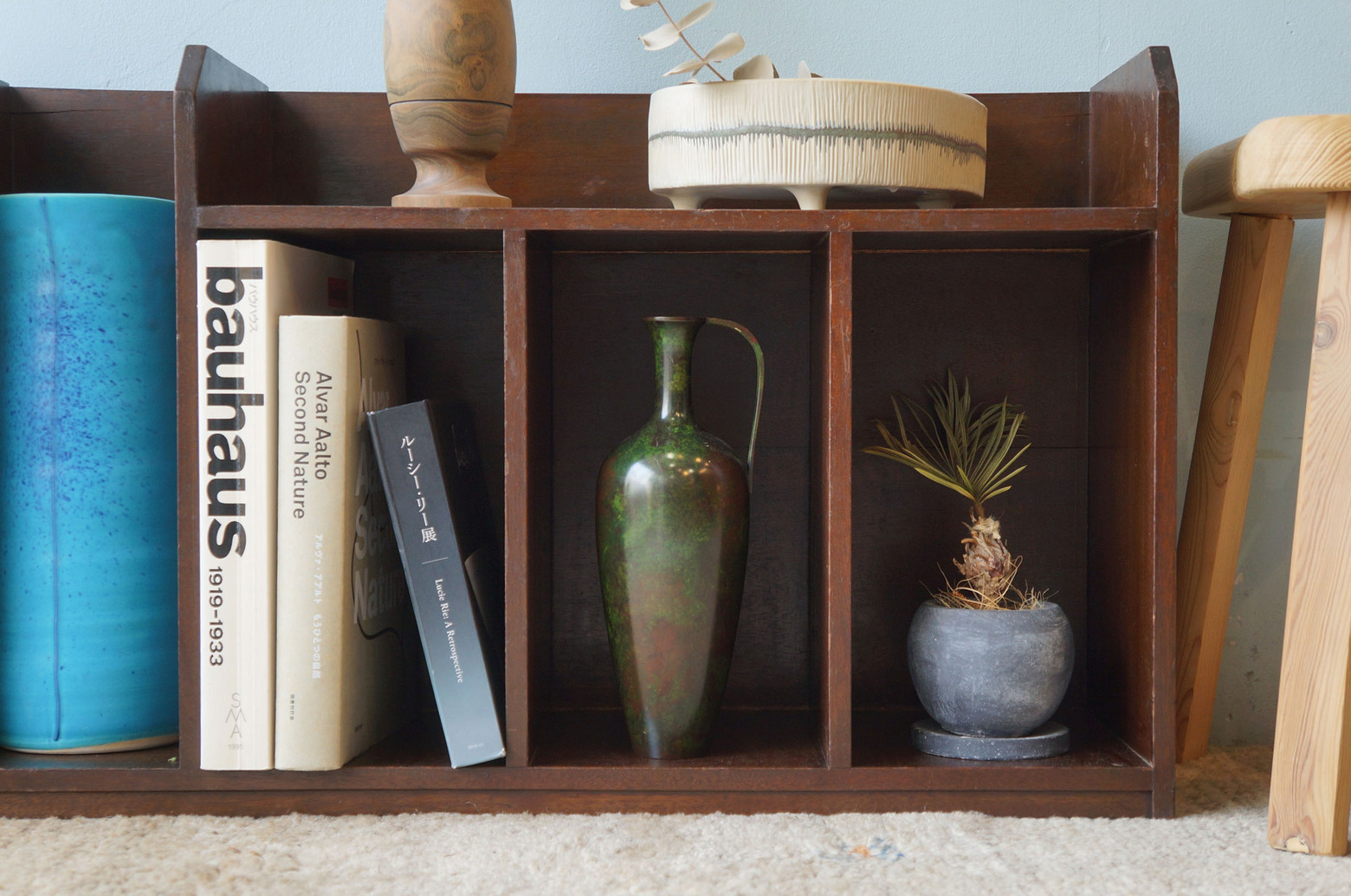 ブックスタンド 本立て 本棚 古道具 レトロモダン 収納 ディスプレイ