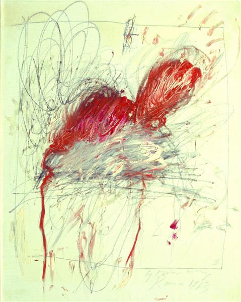 Leda and the Swan, 1963 - Cy Twombly - WikiArt.org
