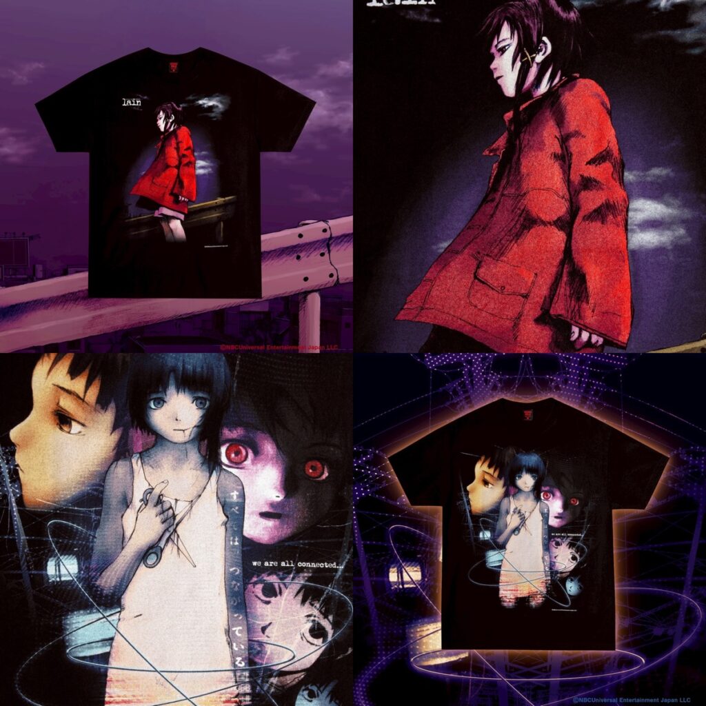 serial experiments lain x GEEKS RULE コラボTシャツが国内8月9日／8