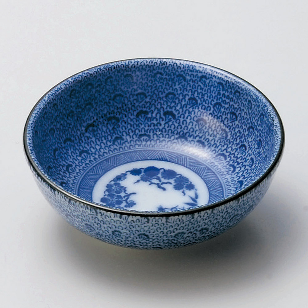 229-36-057 古染松竹梅3.5小鉢 11.5×4㎝ 天ぷら 呑水・取鉢 ｜うつわ