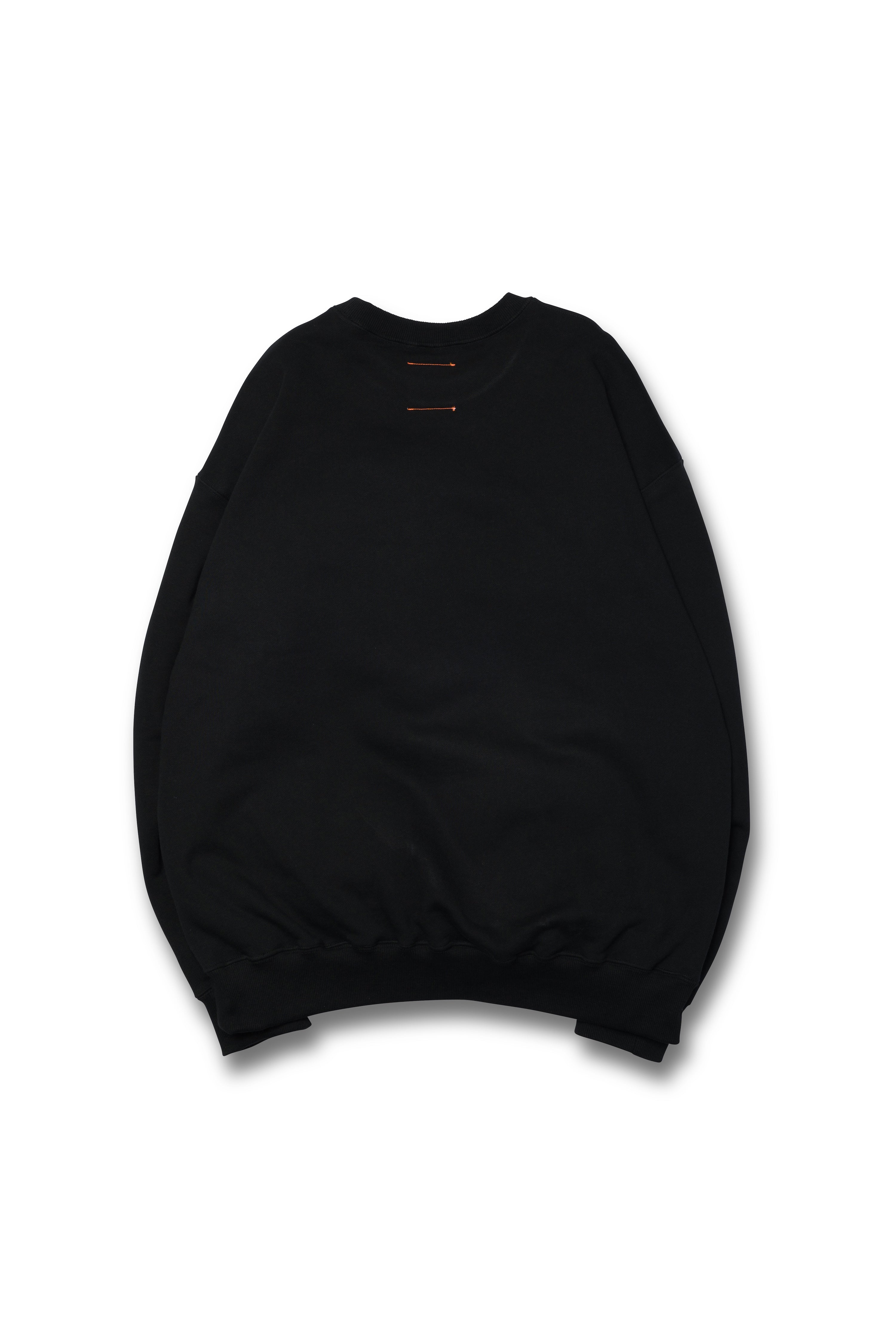 VR × nqrse × HAPPY CREWNECK / BLACK – VAULTROOM
