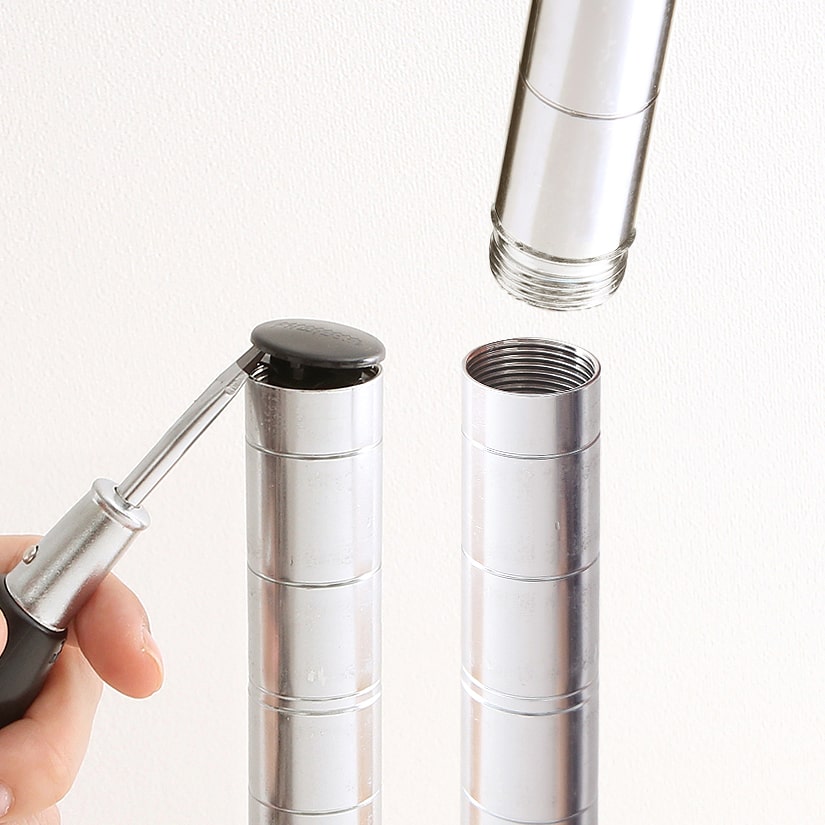 週末限定10%OFF】 [25mm] 長さ61.5cm ルミナスADD延長用ポール4本組