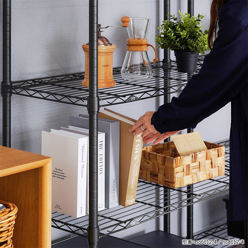 週末限定10%OFF】 ルミナスノワールフリーラック4段110W