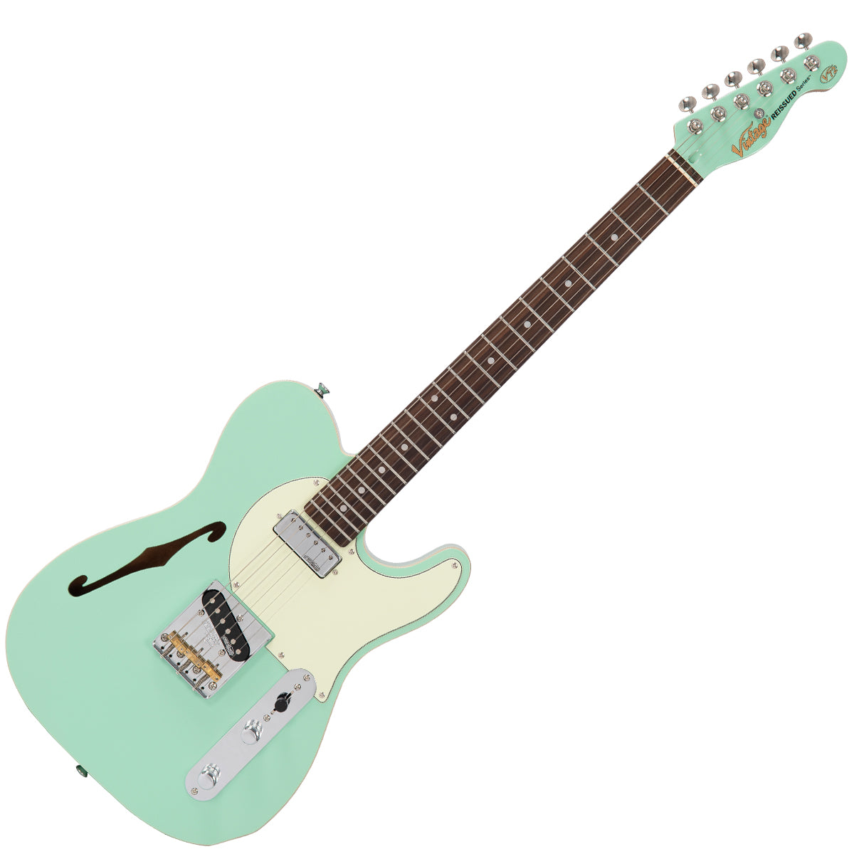 NEW!! Vintage V72 Semi-Hollow ~ Ventura Green – Vintage Guitars