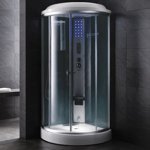 Mesa Corner Steam Shower WS-9090C-Clear Glass | Vital Hydrotherapy