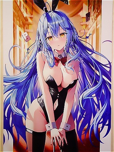 リン☆ユウ先生による雪花ラミィ 等身大タペストリー【雪花ラミィママ