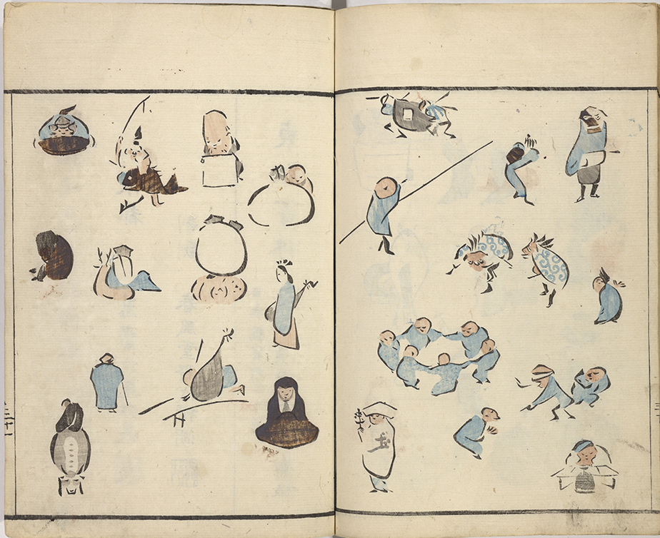 江戸の浮世絵師・鍬形蕙斎の描いた越後屋とcgで製作した越後屋を比べて