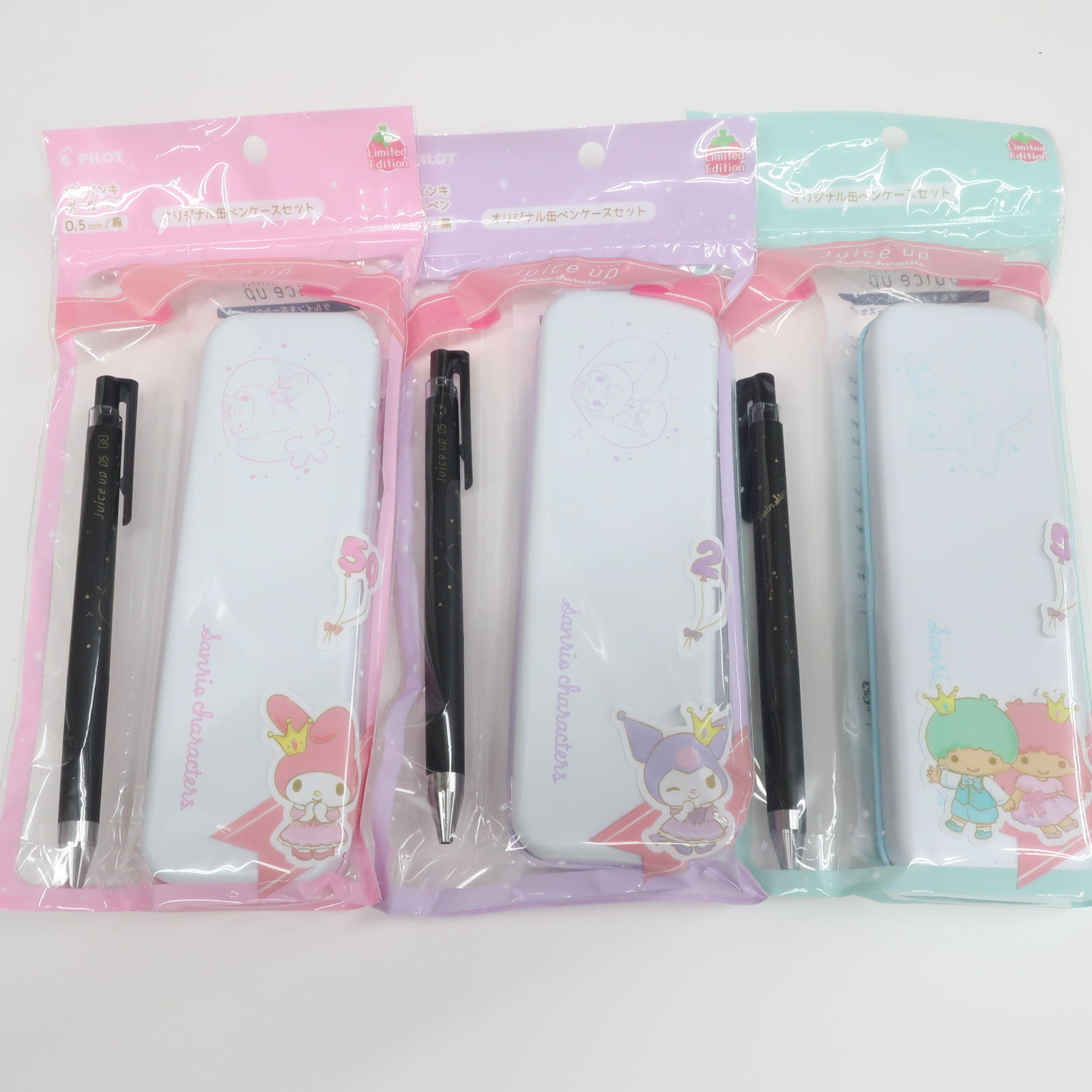 限定】パイロット ジュースアップ 限定缶ペンケースセット サンリオ