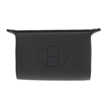 エルメス ヴィドポッシュ ブラック トゴ ユニセックス バッグ 【中古