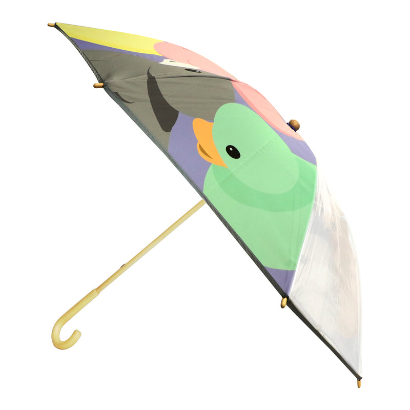 安全透明子供傘-わらわべあひる｜おしゃれな和柄傘ブランド［和傘や