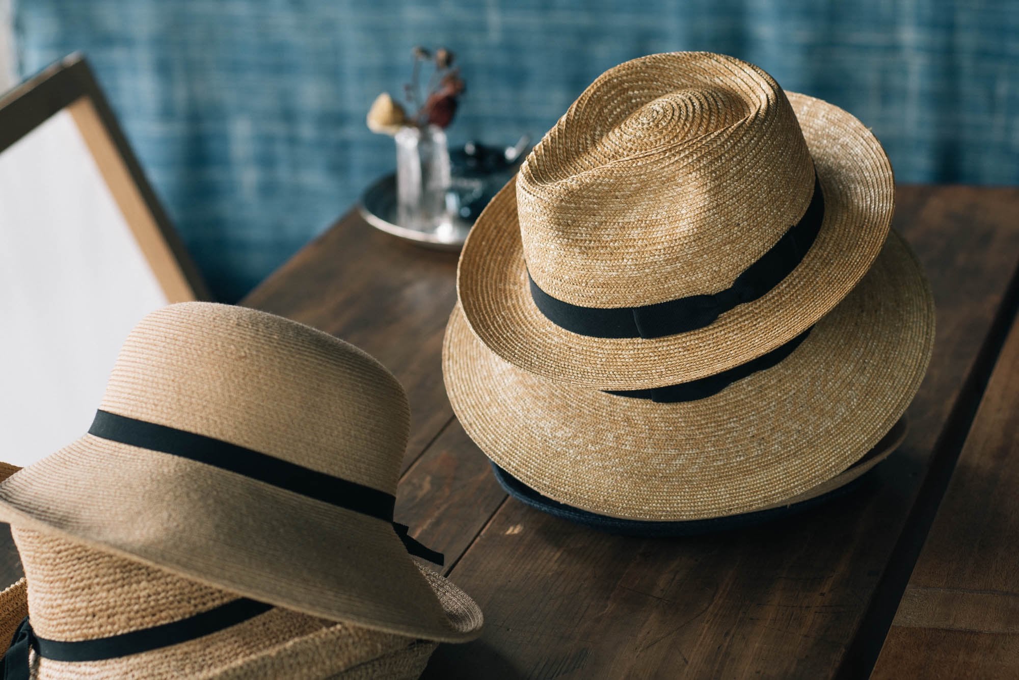 帽子 ラフィアかぎ編みセーラー10｜石田製帽