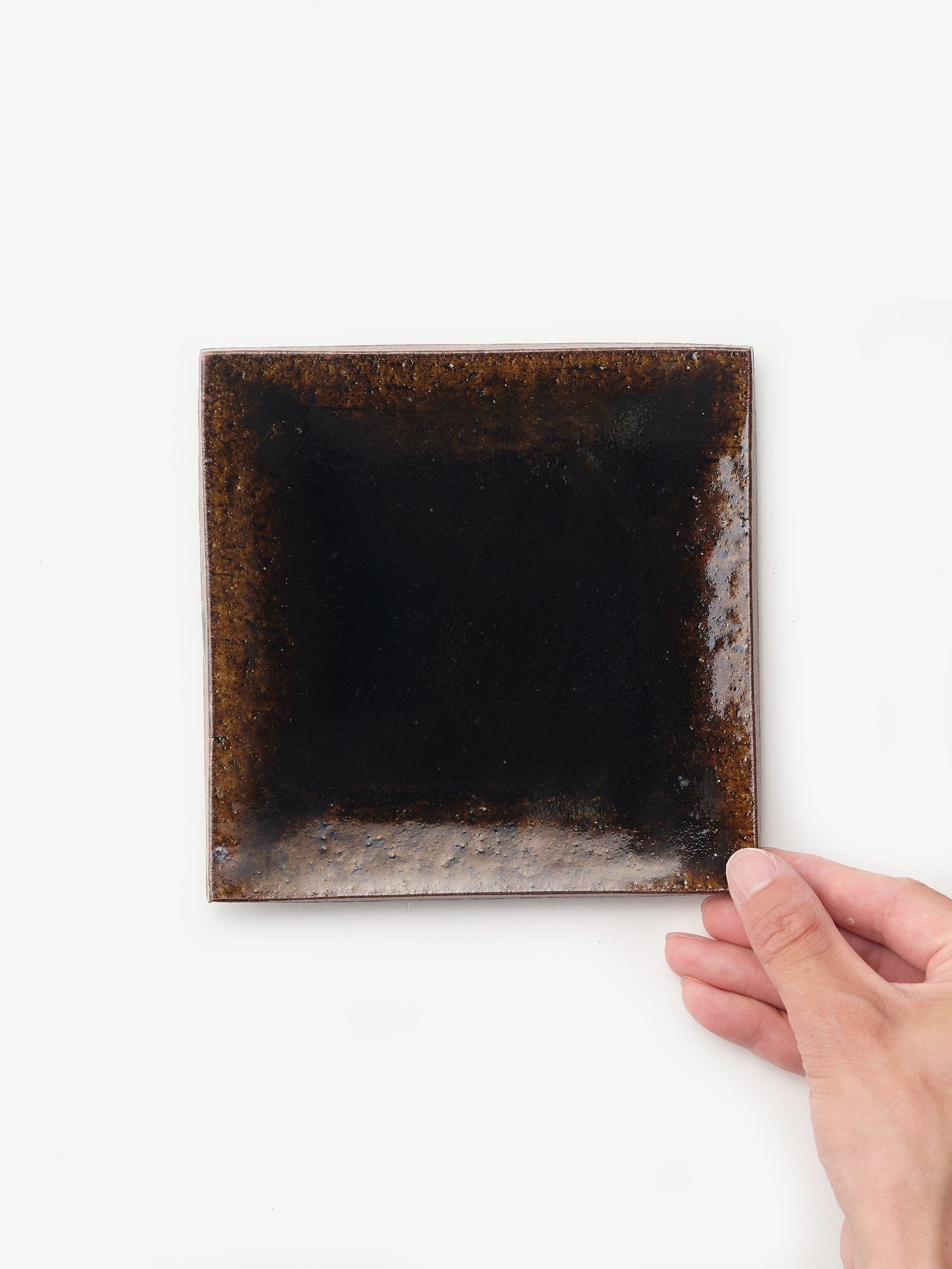 飴釉銘々皿｜健太郎窯