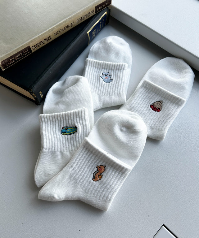 シーアニマル刺繍アンクルソックス(23-25cm)｜WEGO（ウィゴー） – WEGO